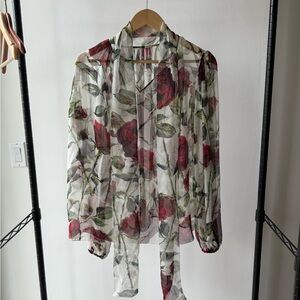 Dolce & Gabbana Sheer Silk Blouse